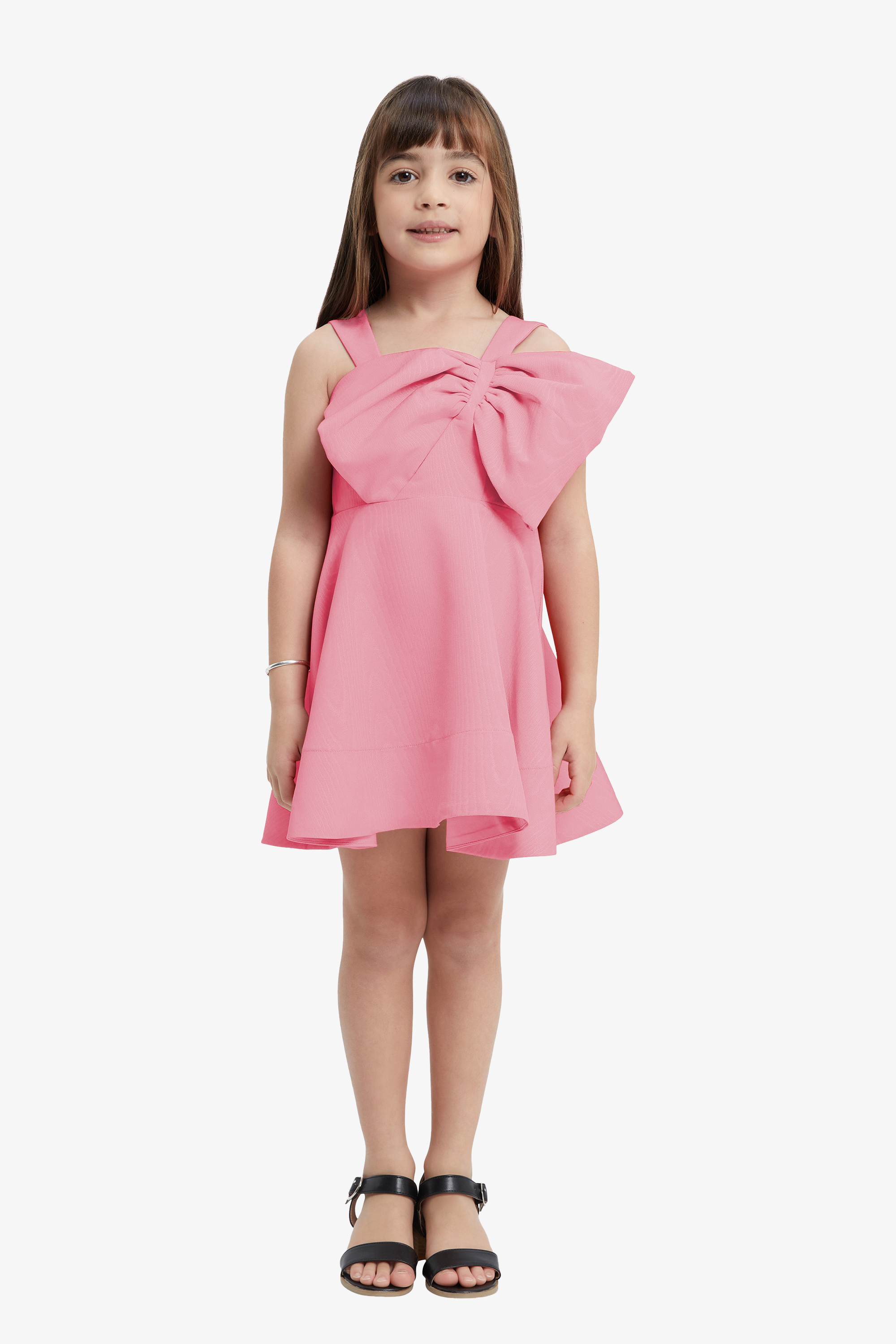 Bardot Junior Kids' Girls Stefania Mini Bow Dress In Bliss Pink