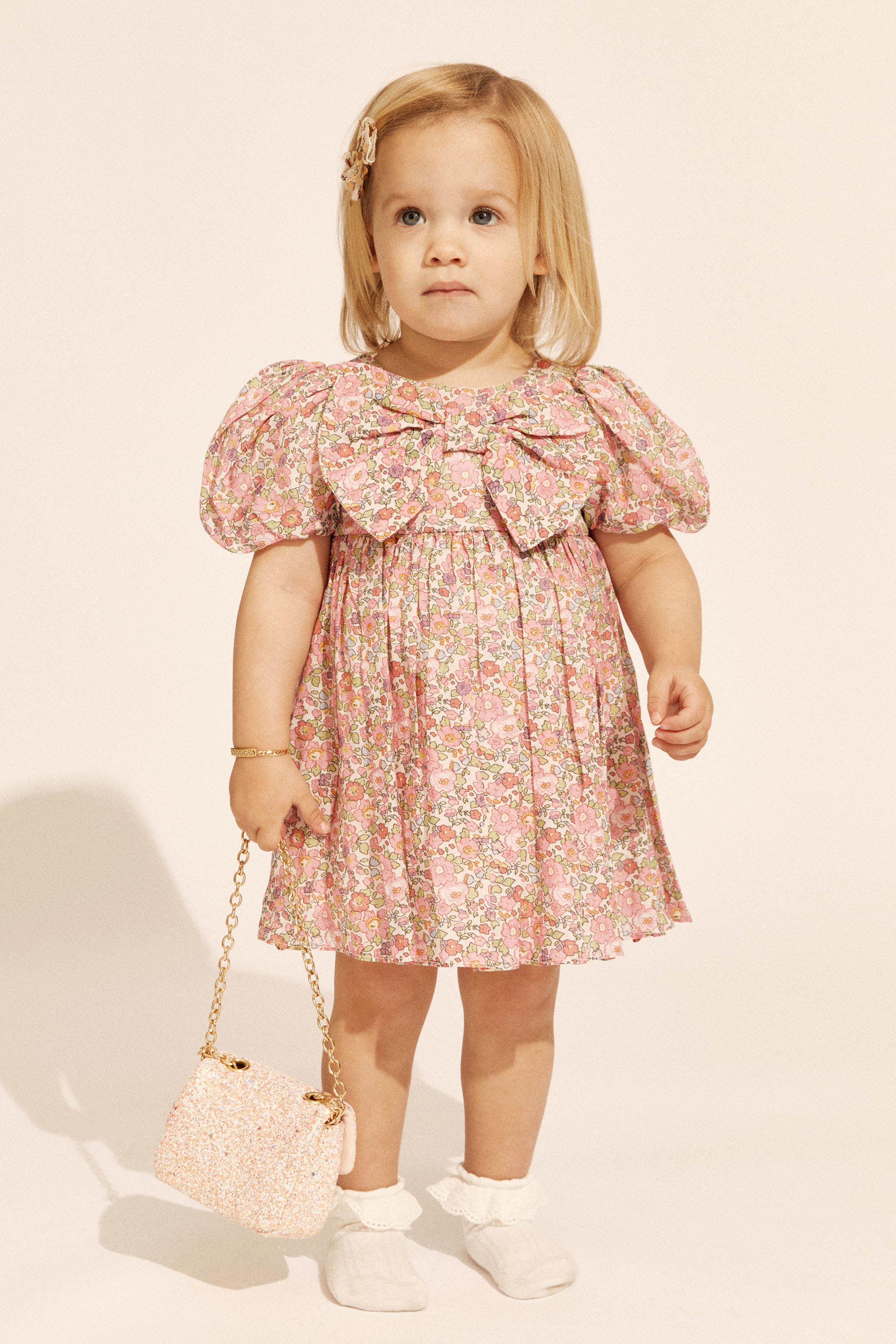 Shop Bardot Junior Baby Girl Mercer Ditsy Mini Dress In Ditsy Grdn