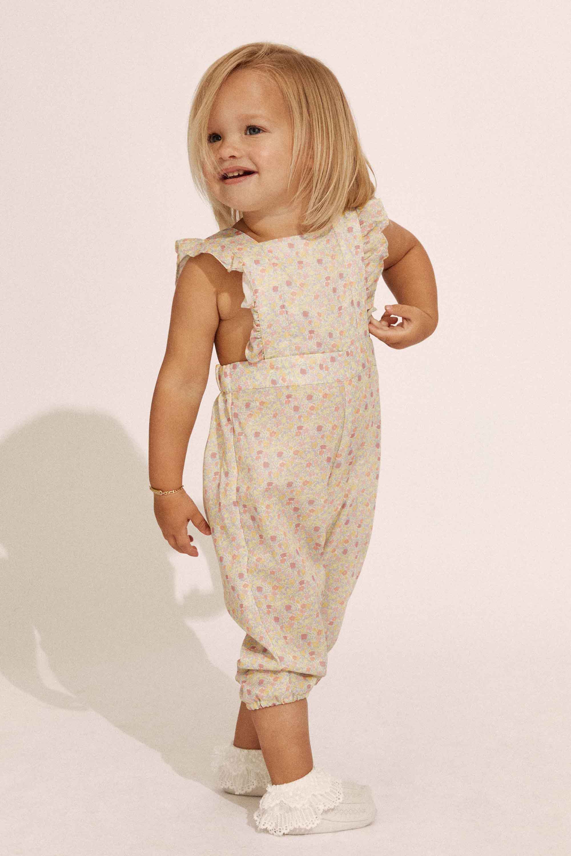 Bardot Junior Baby Girl Estelle Ditsy Overall In Ditsy Grdn
