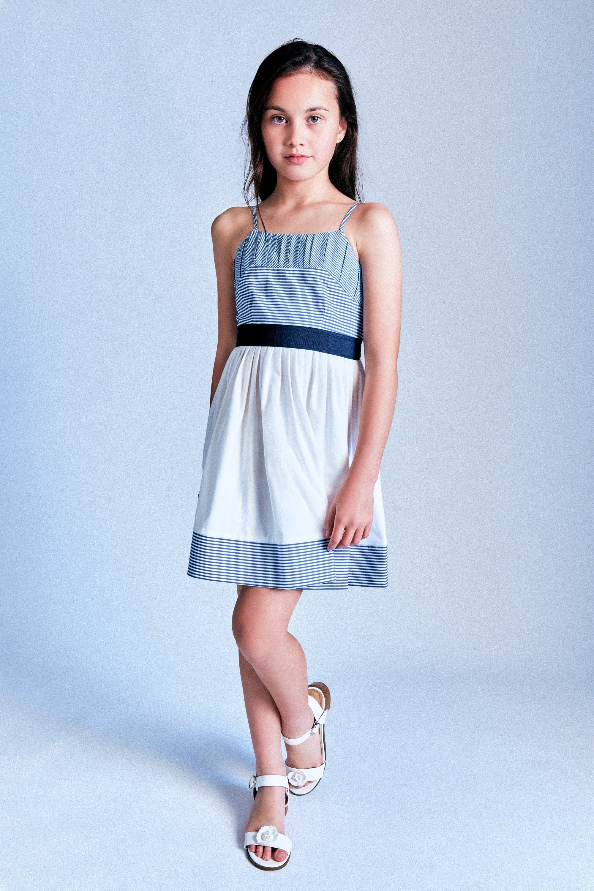 Bardot Junior Kids' Girls Frenchy Dress In Navy Strpe ModeSens