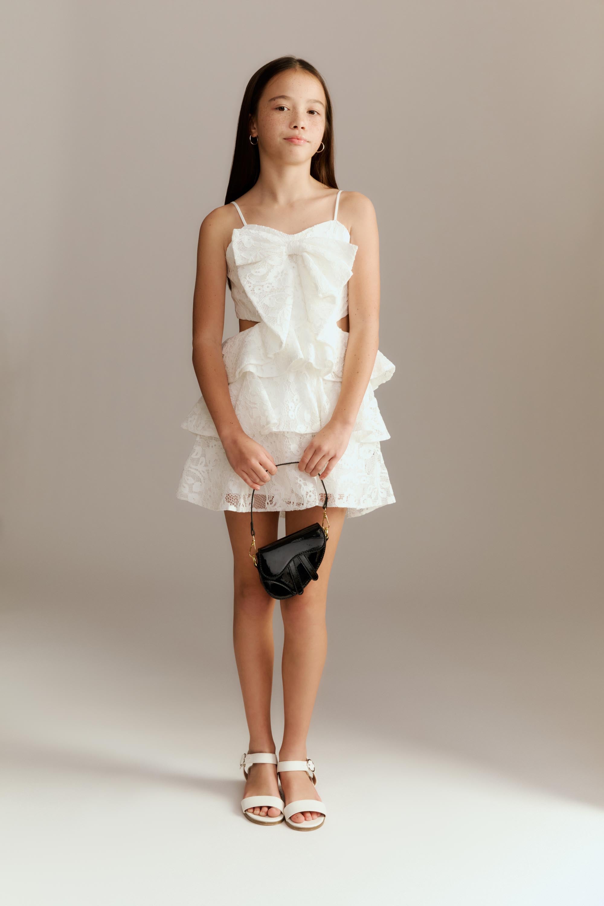 bardot junior lace dress Baby Venice Floral Lace Dress In Ivory