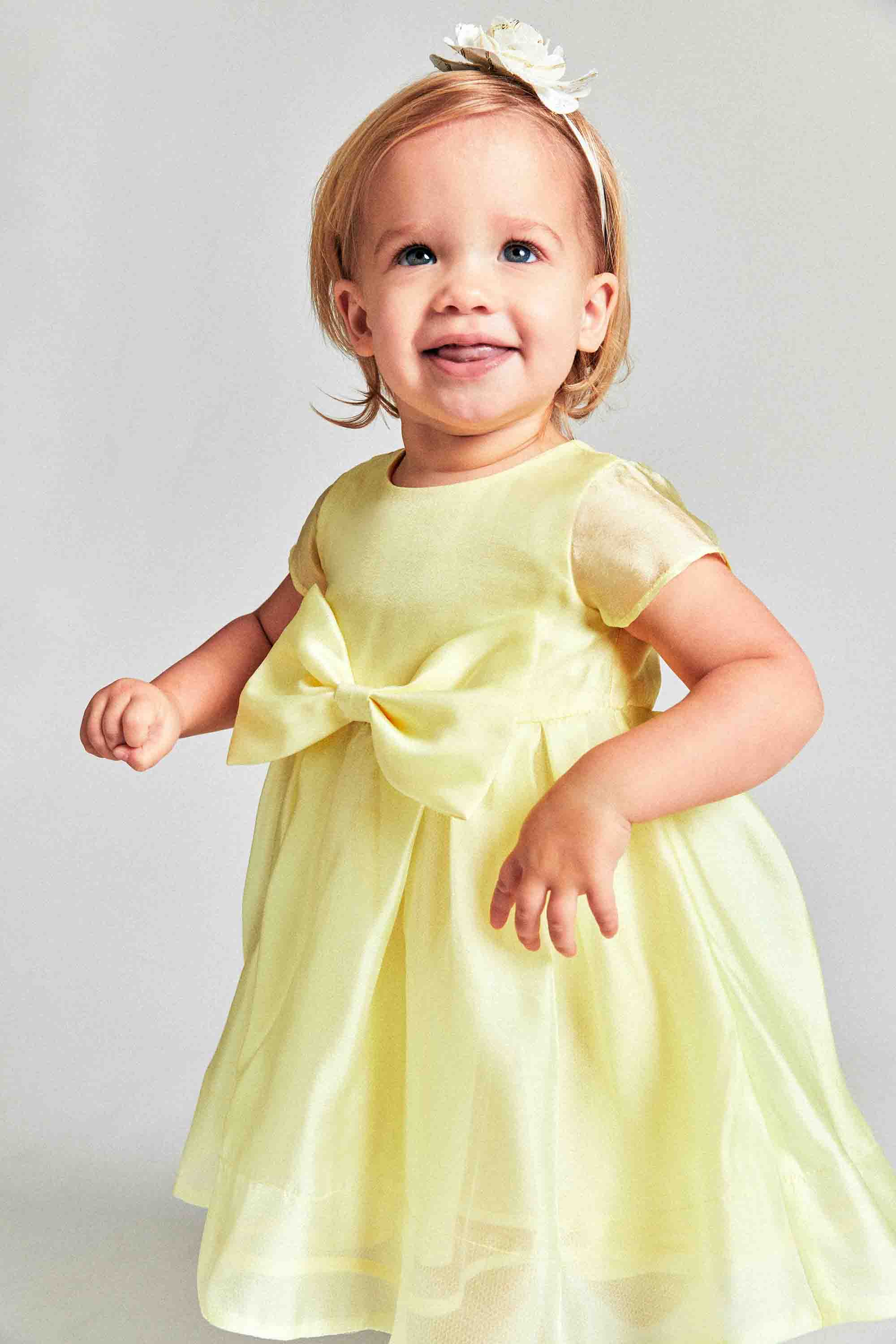 Shop Bardot Junior Baby Girl Shilo Dress In Sunshine