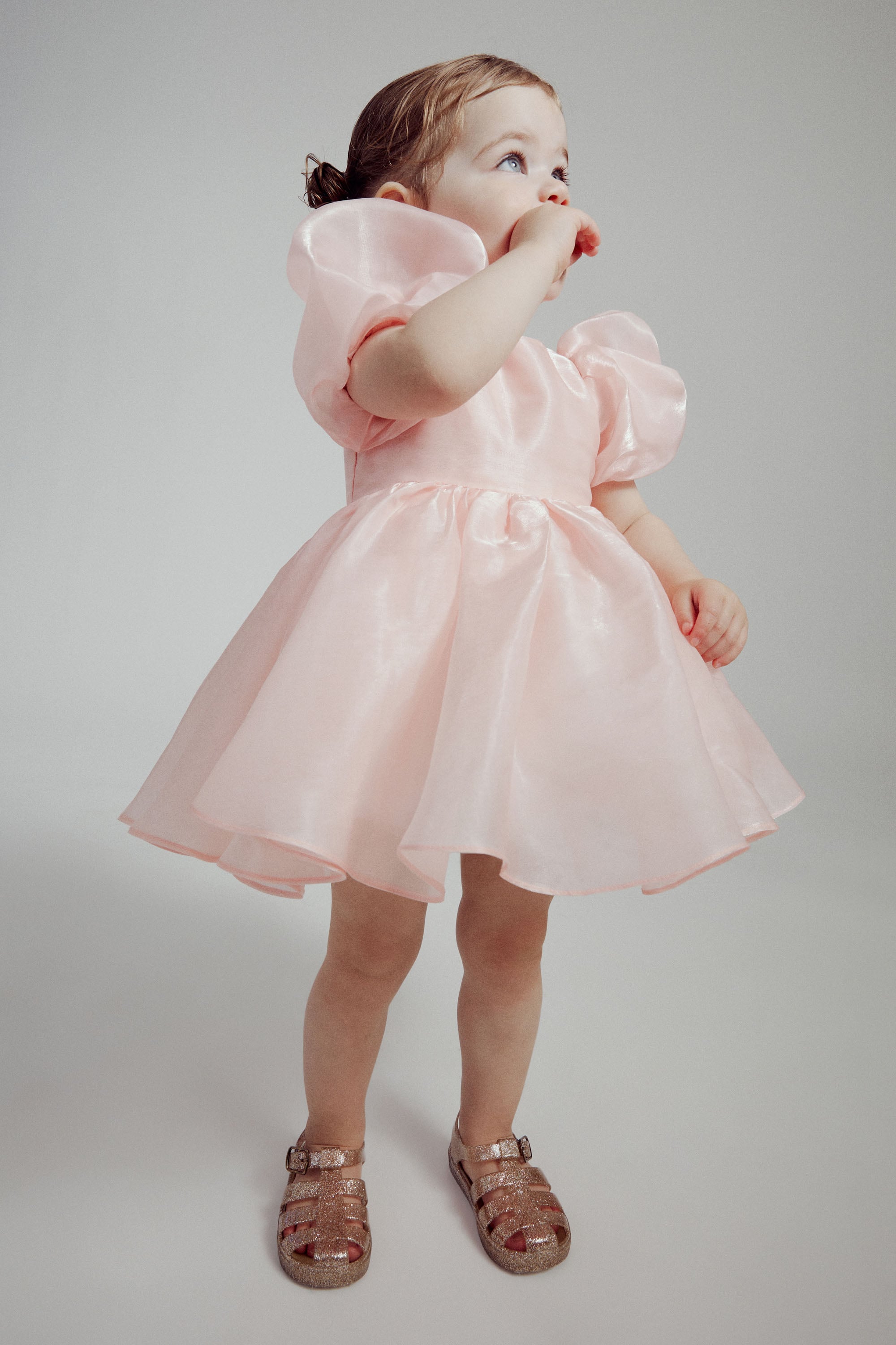 Bardot Junior Baby Girl Halina Mini Dress In Powder