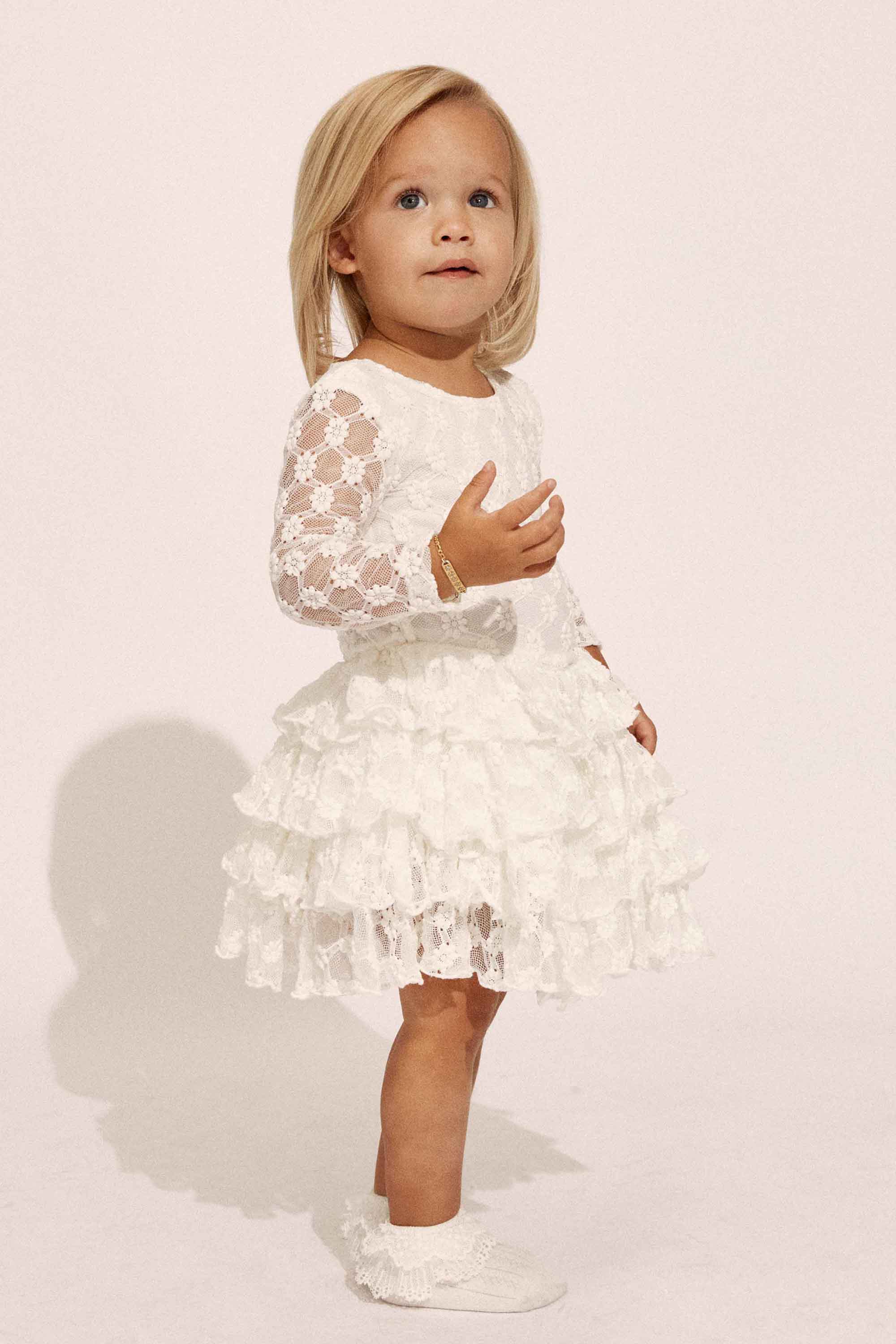 BARDOT JUNIOR BABY ANDI LONG SLEEVE MINI DRESS