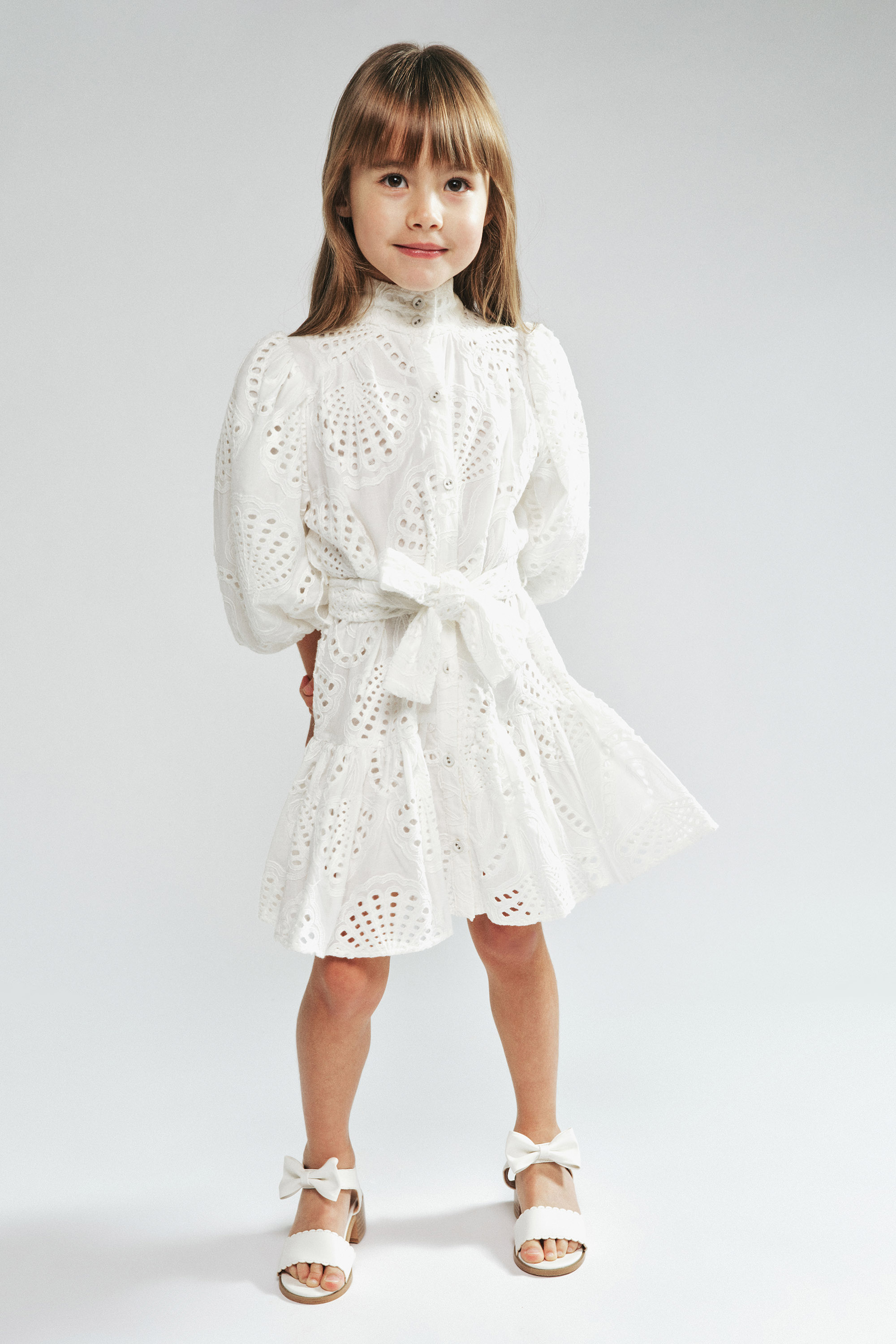 Bardot Junior Kids' Girls Asha Mini Shirt Dress In Orchid Wht
