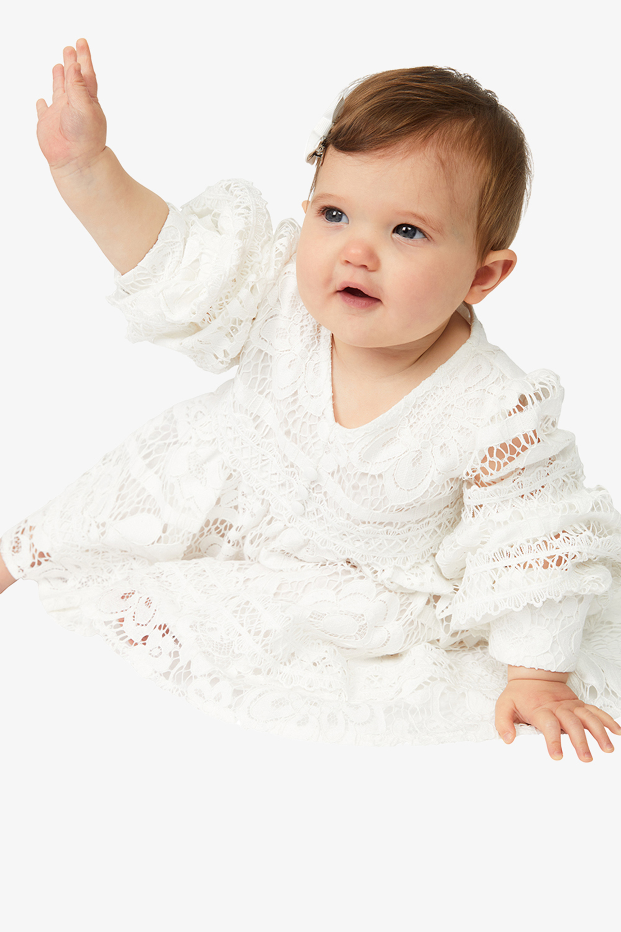 Bardot Junior Baby Girl Venice Floral Lace Dress In Ivory