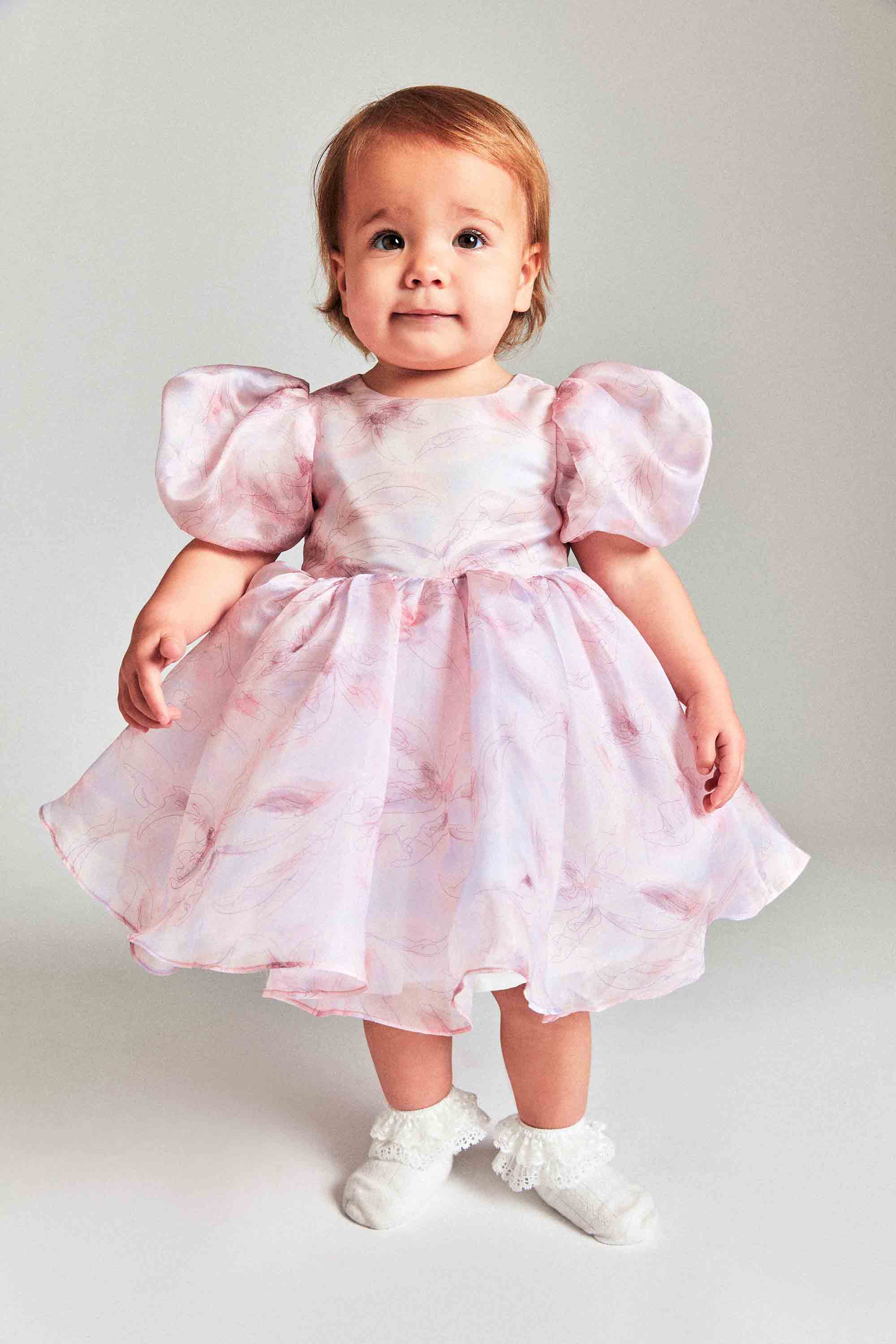 Bardot Junior Baby Girl Juliet Organza Mini Dress In Soft Pink